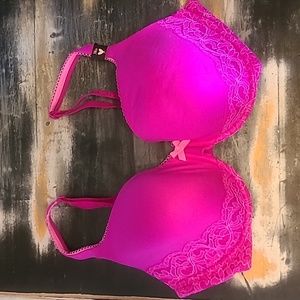 Victoria's Secret Full Coverage Bra, Pink, Size 38D